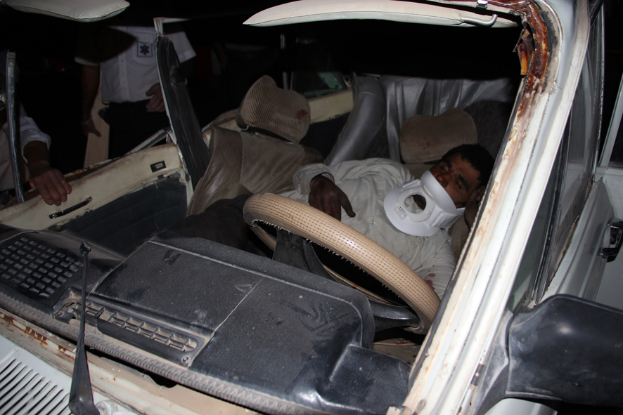 مرگ راننده در تصادف محور فولادشهر نجف آباد