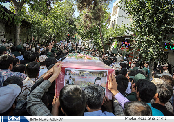 گزارش های تصویری	 – خاکسپاری پیکر شهید ستوان سوم موسی کاظمی در نجف آباد
