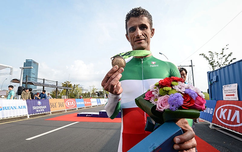 سلطان دوچرخه سواری جاده  آسیا این بار در نجف آباد قهرمان شد