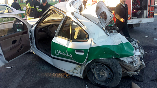 درگذشت مامور انتظامی در حادثه سقوط سنگ کامیون نجف آباد