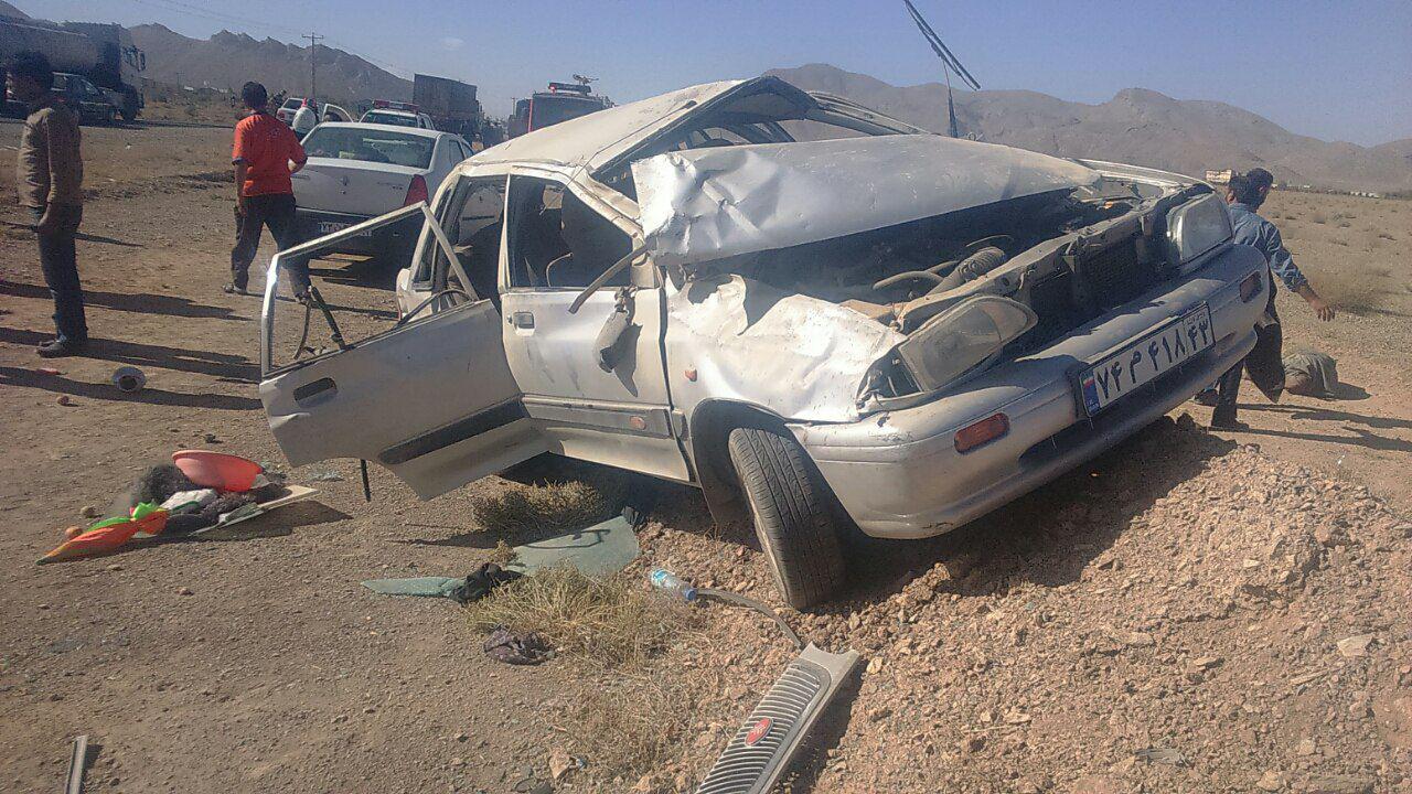 مرگ راننده پژو در جاده نجف آباد- فولادشهر