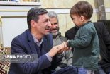پرویز فتاح در منزل شهید حججی+فیلم و تصاویر