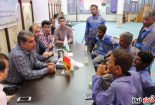 رسیدن میز خدمت به نماز جمعه نجف آباد