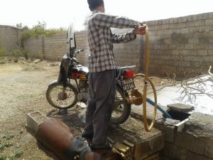 ساخت پمپ آب سیار و غیر برقی در نجف آباد توسط حمید یوسفی