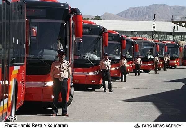 کارخانه تولید اتوبوس BRT در شهر نجف آباد