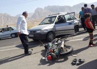 رتبه سوم نجف آباد در تصادفات موتوری