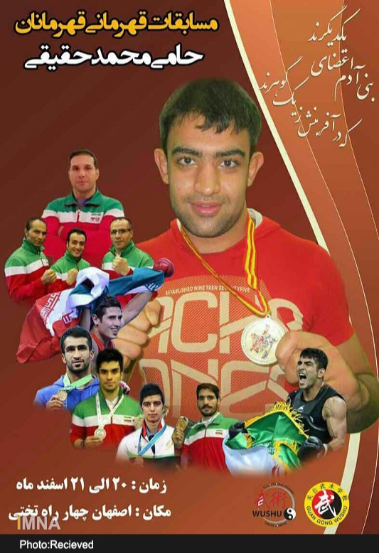 مبارزه قهرمانان ووشو در جام “محمد حقیقی”+پوستر
