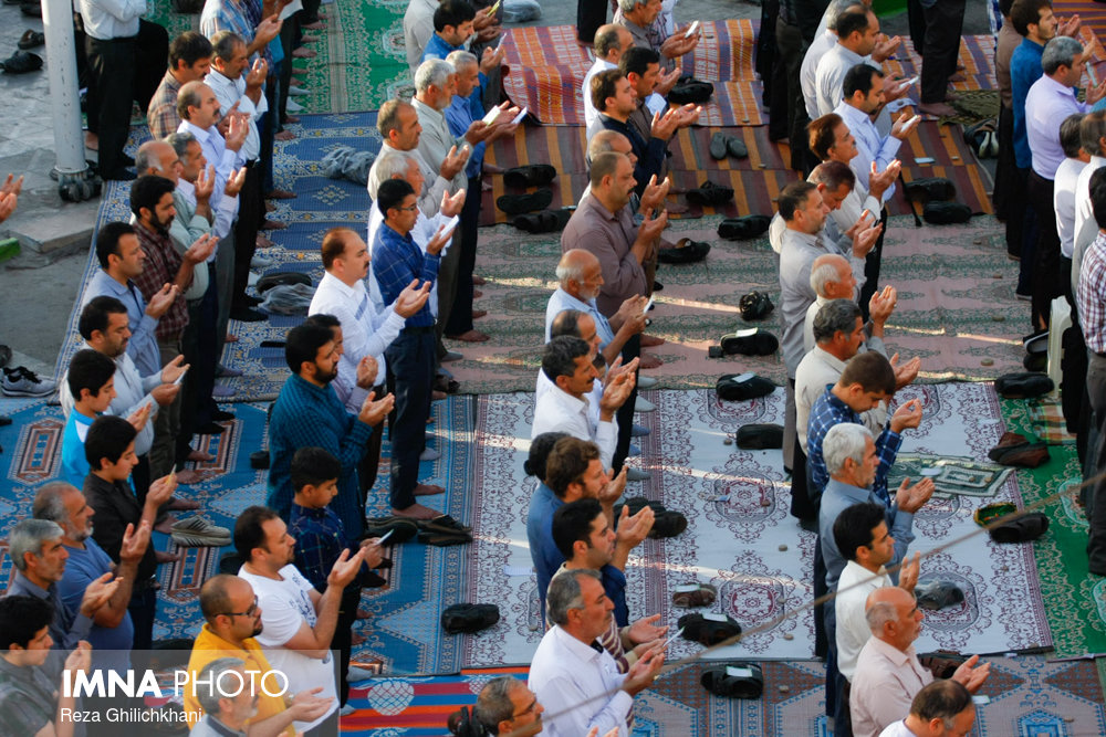 نماز عید فطر نجف آباد+تصاویر