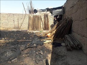 آتش سوزی در کارگاه چوب بری در نجف آباد