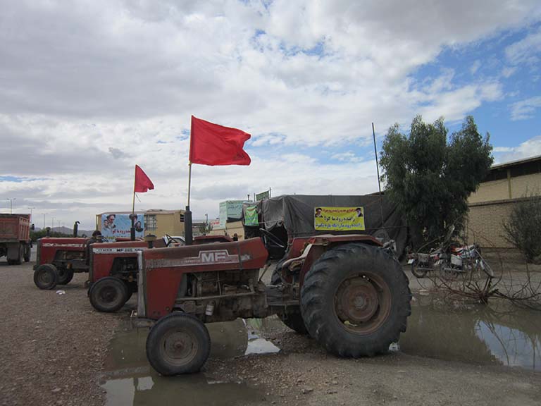 تجمع اعتراضی کشاورزان نجف آباد