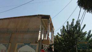 تخریب بخشی از حسینیه ارشاد نجف آباد