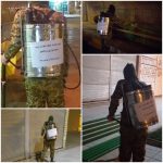 ضدعفونی کردن معابر یزدانشهر