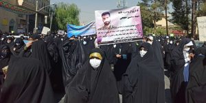 تجمع در نجف آباد در اعتراض به کشف حجاب