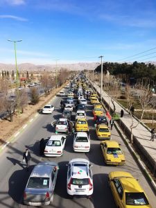 راهپیمایی خودرویی و موتوری در نجف آباد
