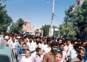 تشییع شهیدان کاظم حجتی و احمد رضا ابراهیمی در نجف آباد در تیر۶۵